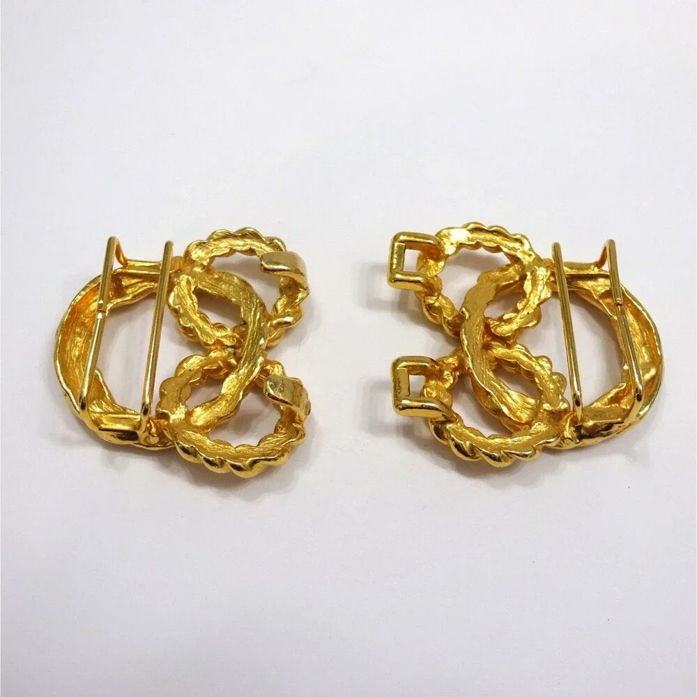 Gay Boyer Gold Tone Belt Buckle